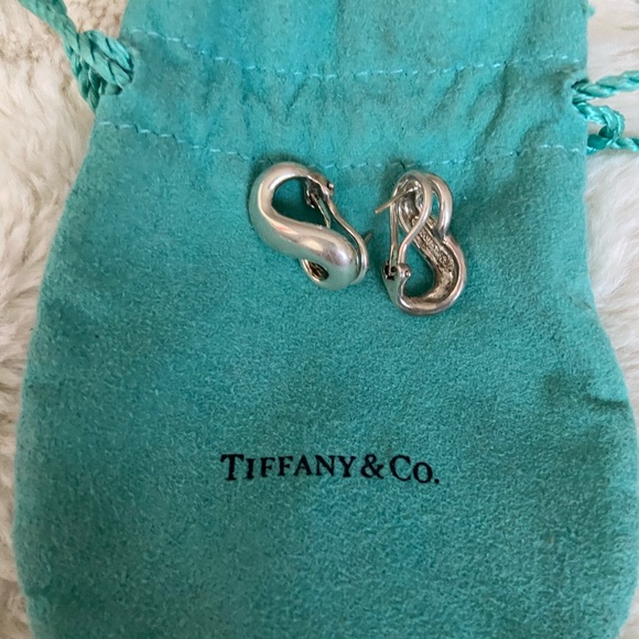 Tiffany & Co. Jewelry - Tiffany & Co Sterling Silver 925 Infinity Omega back earrings